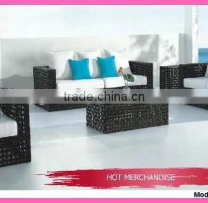 Rattan Sofa Set With Square Arms thumbnail-1