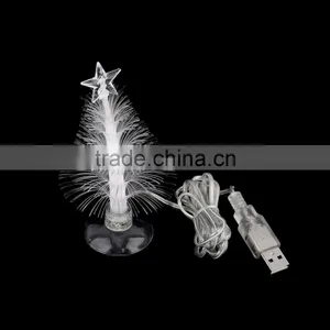 USB Changeable LED Color Tree Light Optical Fiber LED Christmas Tree Candie Lighti Cable Xmas Decoration Christmas Tree Ornament thumbnail-1