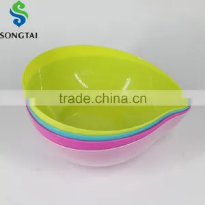 Eco-fiendly Round Plastic Salad Mixing Bowl thumbnail-1
