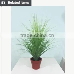 Decorative Artificial Flocking Grass Onion Grass Artificial Grass in Pot for Home and Office thumbnail-4