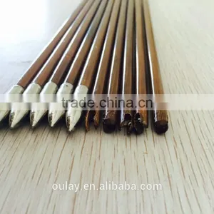 Hand-spined Self-nock Tonkin Bamboo Shafts Nailed With Bullet Tips For Archery Tournament thumbnail-1
