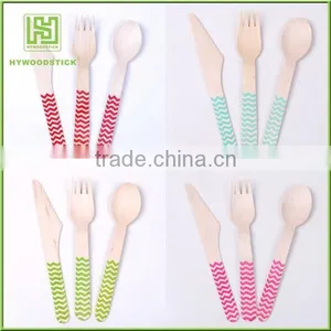 Biodegradable Disposable Wooden Cutlery ,Disposable Bamboo Cutlery thumbnail-1