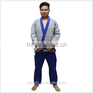 Japanese Mens Kimono Custom Made High Quality 100% Cotton Pearl Weave Fabric Patches Jiu Jitsu GI 450g Pearl Weave Bjj Gis thumbnail-1