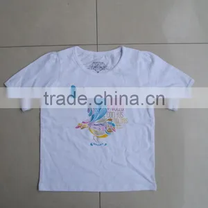 Children Cotton T-shirts , Kids Short Sleeve Water Printed Interlock Jersey Cotton T-shirts thumbnail-1