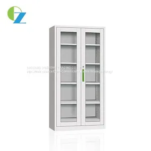 Luoyang New Style Glass Door Steel Office Cupboard With Shelves thumbnail-2