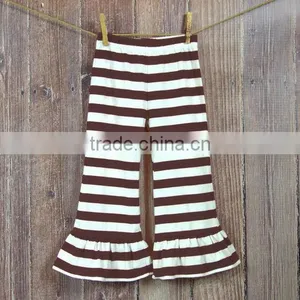 Baby Oufit Green Top and Stripe Pants Boutique Set Children Persnickety Remake Girl Christmas Clothing Set thumbnail-6