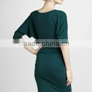 2013 New Collection Fitted Ruched Dress 3048 thumbnail-2