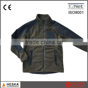 Wholesale Apparel Brown Coat Men Micro Fleece Jacket thumbnail-1