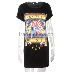 Summer Short Sleeve New Fashion Clothes Women Long t Shirt Design thumbnail-2