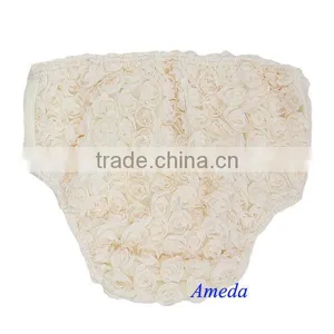 Romantic Champagne Rosettes Bloomers 6M-3Y thumbnail-1