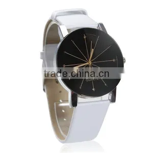 New Fashion Leatheroid Adjustable Wrist Watches Round White Battery Included 24.2cm Long thumbnail-1