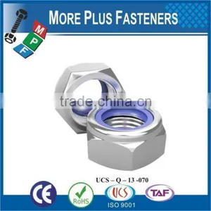 Made in Taiwan Nylon Insert Lock Nut DIN 985 ISO 7040 ANSI B18 16 3M ASME B18 16 6 Nyloc Nut thumbnail-5