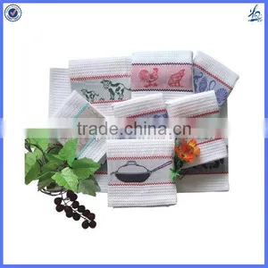 100% Cotton Plain Coloful Jacquard Kitchen Towel thumbnail-1