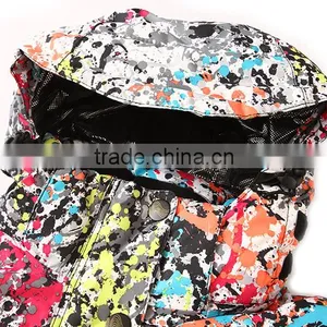 Women Windproof Colorful Winter Ski Jacket thumbnail-3