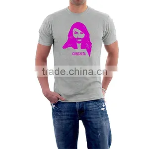 Men's Embroider Low-neck Regular Cut T-shirt thumbnail-1