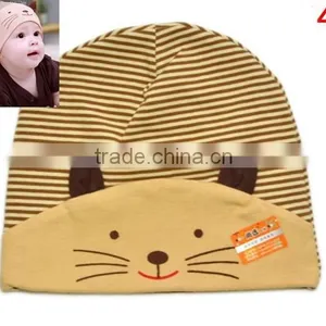 Cute Cartoon Cat 100%cotton Baby Children Hat thumbnail-5