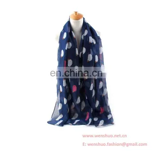 Euramerican Hedgehog Printed Sun-resistant Women Voile Scarf Wholesale thumbnail-1