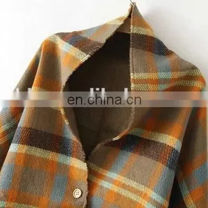 Shawls&Scarves Two Usage Tartan Fringe on the Botton Winter Warmer Tartan Scarf Trendy Fashion thumbnail-2