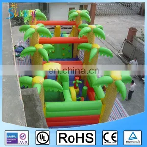 Giant Inflatable Palm Tree Combo Bouncers Game Amusement Park Obstacle Course thumbnail-1