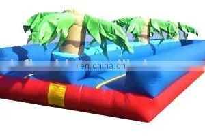 Double Lane Plam Tree Inflatable Water Slip n Slide thumbnail-1