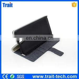 China Sale Cloth Texture Pattern Wallet Style Magnetic Buckle Side Flip Stand Case for HTC Desire 820 Mini thumbnail-5