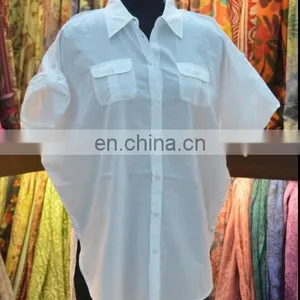 LADIES 100% COTTON SUMMER SHIRT thumbnail-1