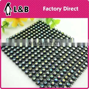 New Arrival Fashion Plastic Crystal AB Rhinestone Mesh thumbnail-1