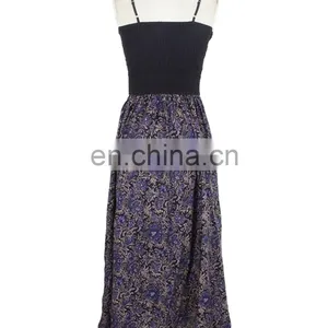 Jacquard Lace Spaghetti Strap Dress Lady Sexy Wear Evening Dress Party Wear thumbnail-3