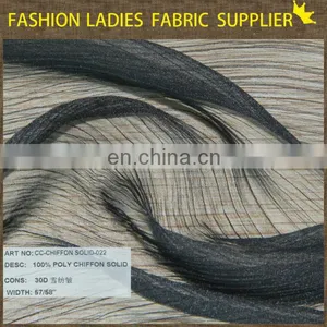 Shaoxing Textile Gauzy Texture Chiffon 100% Poly Chiffon thumbnail-1