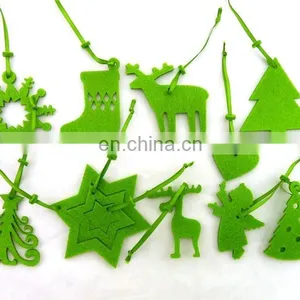 Custom Colorful Xmas Christmas Tree Felt Decoration Hanger thumbnail-4