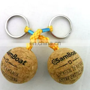 Custom Cheap Promotional Printing Foam Floating Cork Keychain thumbnail-5