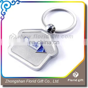Stock Cheap Price Metal House Shape/round Keychain With Custom Logo thumbnail-2