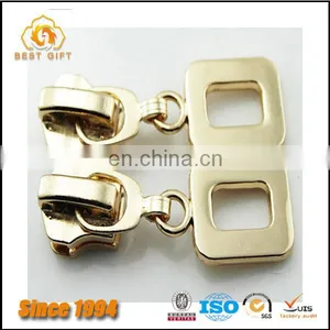 Wholesale Custom Garment Accessories Jacket Gold Metal Butterfly Zippers thumbnail-5