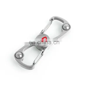 Promotion Gift Dual Zinc Alloy Carabiner Fidget Spinner thumbnail-4