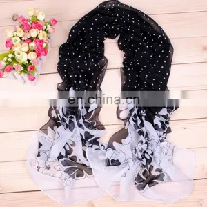 Wholesale China High Quality Digital Printed Silk Chiffon Scarf thumbnail-3