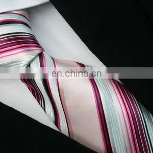 Factory Prices Promotional Logo Printing Fashion Stripe Polyester Tie thumbnail-5