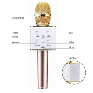 Q7 Microphone Speaker Karaoke Bluetooth Wireless Speaker Mic Mobile KTV Player thumbnail-2