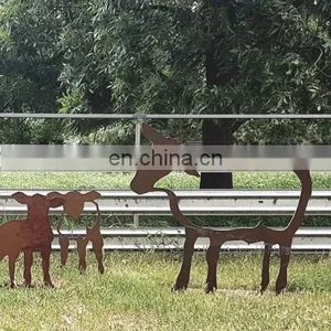 Rustic Animal Corten Steel Statue thumbnail-2