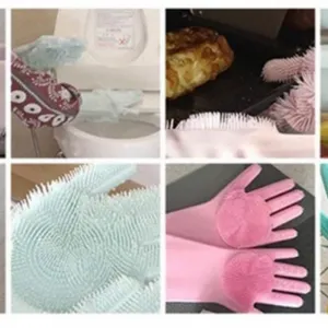 Foodgrade Silicone Icetray Dish Cleaning Gloves Tools Kitchen Utensils Set thumbnail-1