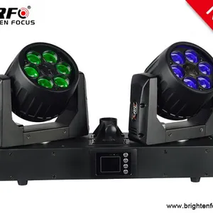 6X15W Wash Zoom Twins Moving Head Lights thumbnail-1