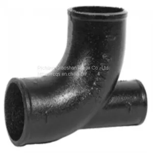No-Hub Cast Iron Soil Fittings 1⁄4 Bend With Heel Opening thumbnail-1