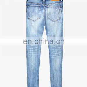 DiZNEW Destroyed Stretch Denim Jeans Rips Skinny Denim Man Jeans Pant Ripped Jeans thumbnail-3