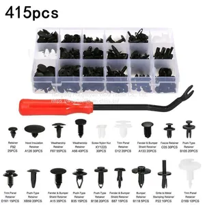 HE06 415Pcs Automotive Plastic Rivet Fastener, Drive Button Rivets thumbnail-3