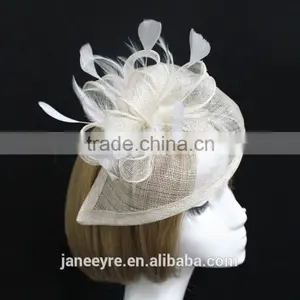 Wholesale Party/Races Sinamay Flower Fascinator Headband With Feather thumbnail-2