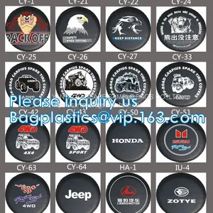 Custom Car Wheel Spare Wheel Cover Tyre, Spare Tire Cover, PVC, PU, Oxford, Nylon, Pajero Spare Tire Cover thumbnail-5