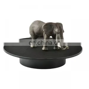 360 Degree Rotating Mirror/Velvet Top Battery/USB Spin Display Stand Table 25cm Motorized Turntable for Photography thumbnail-5