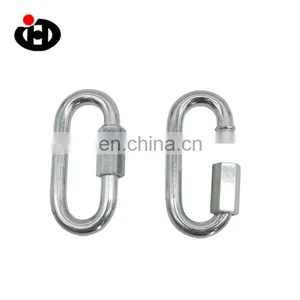 JingHong New Design Outdoor Climbing Zinc Plated Quick Link Hook thumbnail-1