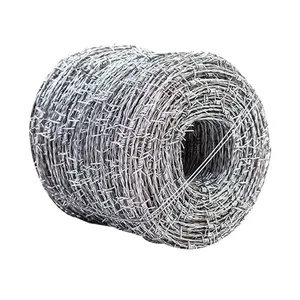 High Strength Anti-Theft Barbed Wire Fencing Roll for Factory Warehouse and Public Area Protection thumbnail-1