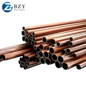 Copper Pipe and Copper Tube Cu 99.1-99.59 Purity Suitable for Air Conditioning and Refrigerator Refrigeration Systems thumbnail-5