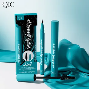 QIC 2-in-1 Eyeliner & Mascara Set – Waterproof, Smudge-proof; Lengthening, Volumizing, and Curling Makeup thumbnail-4